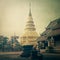 Temple Phra That Hariphunchai in Lumphum, Province Thailand