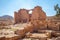The Temple of Qasr Al Bint in petra, jordan