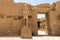 Temple of Ramses 3th - the main entrance to a courtyard in the ancient city of Thebes, Karnak, Luxor, Egypt