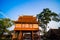 Temple repository for the Buddhist scriptures religion building for book storage