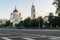 The Temple of reverend St. Sergius of Radonezh in the Rogozhskaya Sloboda, Moscow, Russia.