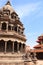 Temple and sculptures of lions, Patan, Kathmandu valley, Nepal