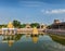 Temple tank of Hindu temple, India