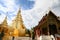 Temple in Thailand which identity of the country, Gold temple and pagoda in temple which buddhism would like to pray the buddhist