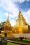 Temple in Thailand which identity of the country, Gold temple and pagoda in temple which buddhism would like to pray the buddhist