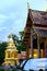Temple in Thailand which identity of the country, Gold temple and pagoda in temple which buddhism would like to pray the buddhist