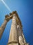 Temple of Trajan in Pergamon Pergamum Ancient City. Bergama, Izmir, Turkey. Old ruin