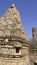 Temple And Vcctory Tower. Goddess Stone Carvings Decoration On Hindu Temple