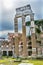 Temple of Vespasian Corinthian Columns Roman Forum Rome Italy