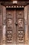 Temple wooden carved door