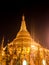 Temple in Yangon, Shwedagon Pagoda. Yangon, Myanmar Burma