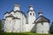 Temples of the ancient Spaso-Preobrazhensky Monastery. Staraya Russa