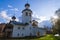 Temples of the former Spaso-Preobrazhensky (Transfiguration) Monastery in Staraya Russa, Novgorod region, Russia