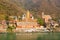 Temples at Laxman Jhula at the Ganga in India