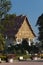 Temples at Luang Prabang Laos with Buddha statues and detailed golden shrines