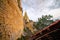 Temples and pagodas at top of mount POPA in Mandalay Myanmar