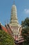 Temples and stupa inside the Grand Palace in Bangkok, Thailand, home of the Thai Royal Family