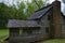 Templeton homestead in Cades Cove Valley, Smoky Mountains Tennessee