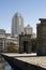 Templo de Debod and skyscraper