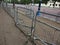 Temporary fencing on the Mall