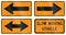 Temporary United States MUTCD road signs