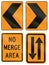 Temporary United States MUTCD road signs