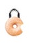 Temptation Concept with Donut as Padlock