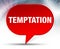 Temptation Red Bubble Background