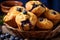 Tempting Blueberry Muffins with Plentiful Fresh Blueberries