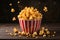 Tempting caramel popcorn captured in hyper realistic quality