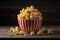 Tempting caramel popcorn captured in hyper realistic quality