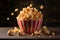 Tempting caramel popcorn captured in hyper realistic quality