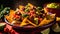 Tempting culinary delights: Crispy vegetable nachos with ox corn chips