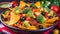 Tempting culinary delights: Crispy vegetable nachos with ox corn chips