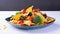 Tempting culinary delights: Crispy vegetable nachos with ox corn chips