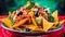 Tempting culinary delights: Crispy vegetable nachos with ox corn chips