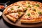 Tempting delight visually appealing image of a delectable cheese pizza