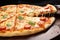 Tempting delight visually appealing image of a delectable cheese pizza