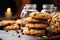 Tempting gluten free treats peanut butter oatmeal cookies with chocolate chips