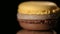 Tempting macaron confection, sweet high calorie dessert, unhealthy food, closeup