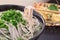 Tempura Soba, buckwheat noodles