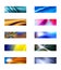 Ten abstract rectangular backgrounds