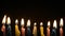 Ten Burning Birthday Candles