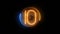 Ten. Digit 10. Nixie tube indicator digit. Gas discharge indicators and lamps. 3D. 3D Rendering