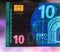 Ten Euro Paper Note currency detail