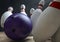 Ten Pin Bowling Pins And Ball