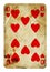 Ten of Spades Vintage playing card - isolated on white