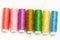 Ten spools of colored threads