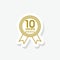 Ten Years Experience sticker icon