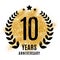 Ten years golden anniversary